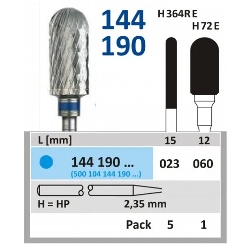 HORICO HP CARBIDE FRAIS 144190/023 (5st)