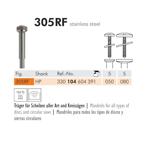 MEISINGER HP MANDREL 305RF080 (5st)