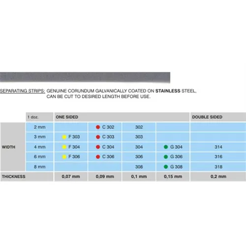 HORICO SCHUURSTRIPS ENKELZIJDIG NR.G304 4mm (12st)