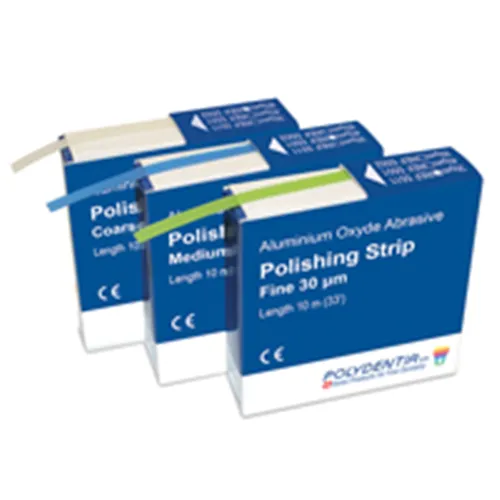 POLYDENTIA SCHUURSTRIP COARSE 60 MICRON WIT (10mtr)