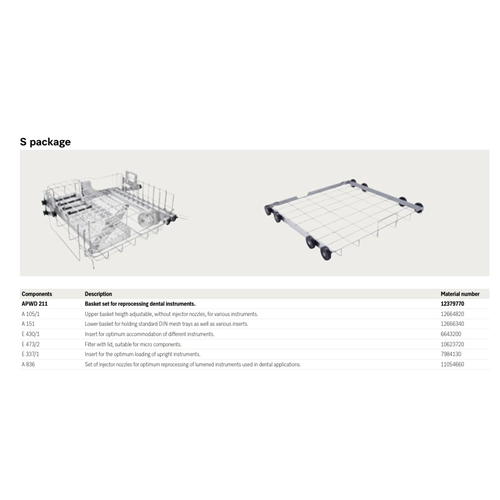 MIELE PAKKET S STARTSET VOOR AUTOMAAT PWD 8682  OF 8692  REF APWD 211