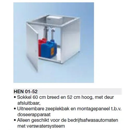 MIELE RVS SOKKEL MET DEUR UGT 44-60/85