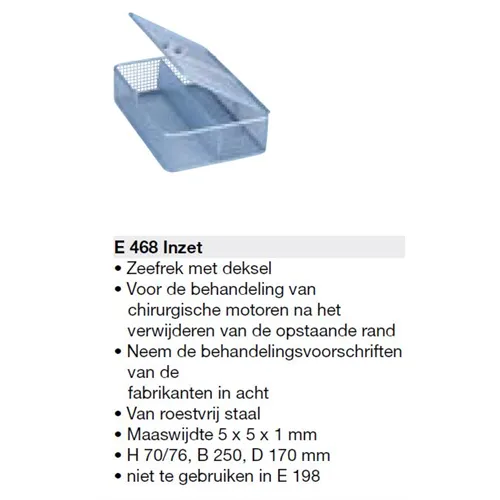 MIELE INZET ZEEFREK NR.E-468