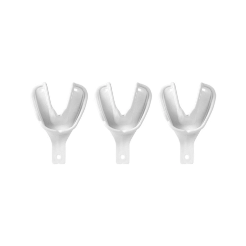POLODENT DISPOSABLE AFDRUKLEPELS NR.52 VOOR BETANDE KAAK ONDER WIT (10st)