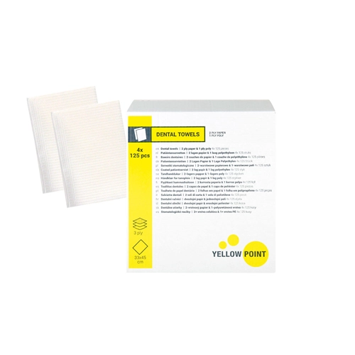 YELLOW POINT PATIENTEN SERVETTEN 33x44cm WIT (4x125st)