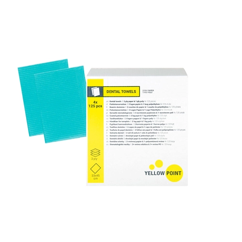 YELLOW POINT PATIENTEN SERVETTEN 33x44cm GROEN (4x125st)
