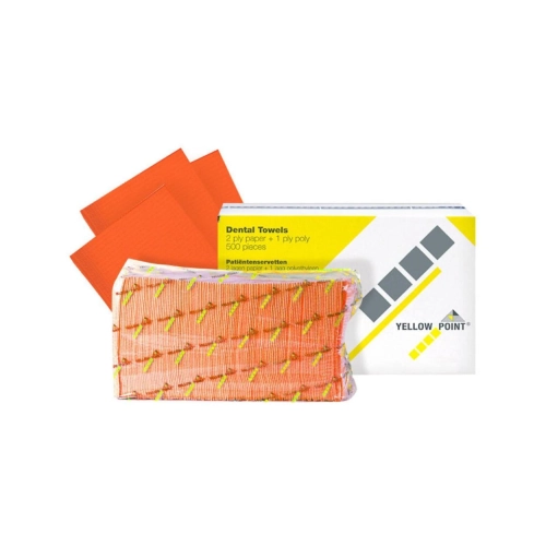 YELLOW POINT PATIENTEN SERVETTEN 33x44cm ORANJE (4x125st)