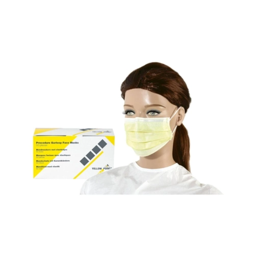 YELLOW POINT MONDMASKERS TYPE IIR MET ELASTIEKJES GEEL (50st)