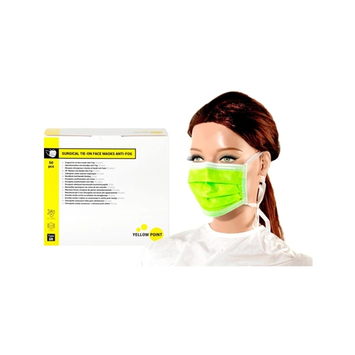 YELLOW POINT MONDMASKERS TYPE IIR ANTI-FOG MET KOORD LIME (50st)