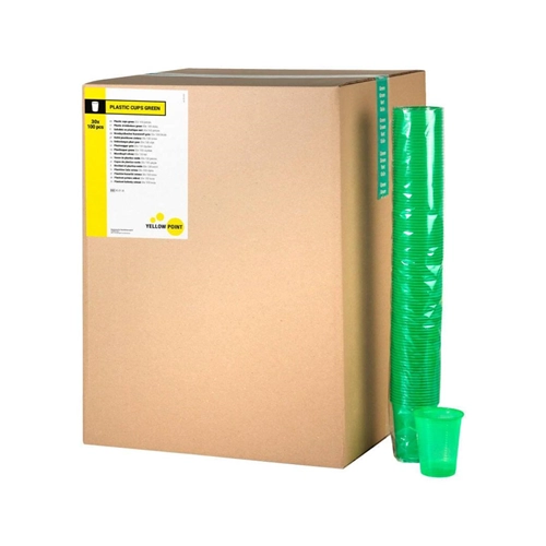 YELLOW POINT DRINKBEKERS 180cc GROEN (3000st)
