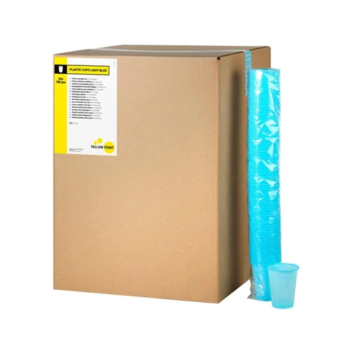 YELLOW POINT DRINKBEKERS 180cc LICHTBLAUW (3000st)