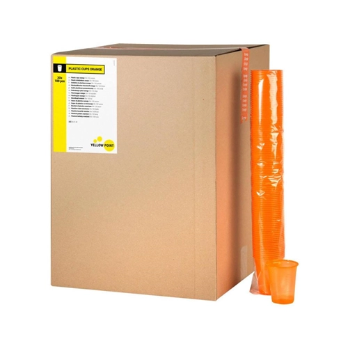 YELLOW POINT DRINKBEKERS 180cc ORANJE (3000st)