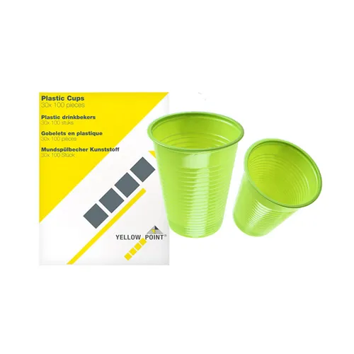 YELLOW POINT DRINKBEKERS 150cc LIME (3000st)