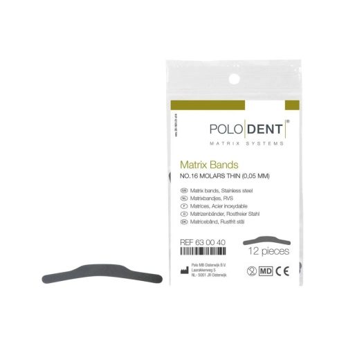 FKG MATRIXBANDJES NR.16 MOLAREN DUN 0,05mm (12st)