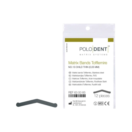 POLODENT MATRIXBANDJES NR.13 TOFFLEMIRE DUN 0,05mm (12st)