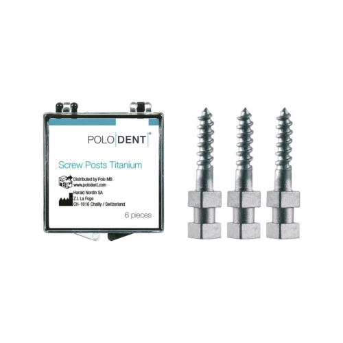 POLODENT SCREW POSTS TITANIUM S-1 8X1,05mm (6st)