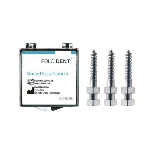POLODENT SCREW POSTS TITANIUM M-2 9,5X1,20mm (6st)