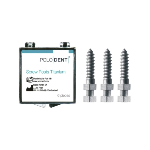 POLODENT SCREW POSTS TITANIUM M-5 9,5X1,65mm (6st)
