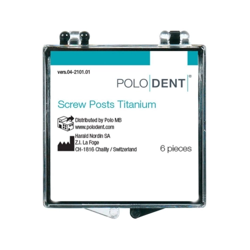 POLODENT SCREW POSTS TITANIUM L-1 12X1,05mm (6st)