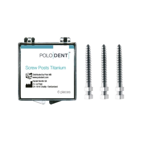 POLODENT SCREW POSTS TITANIUM XL-4 14X1,50mm (6st)