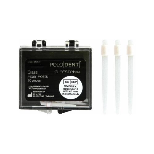 POLODENT GLASSIX +PLUS BUILD-UP FIBER POST NR.1 1,2-0,6mm (10st)