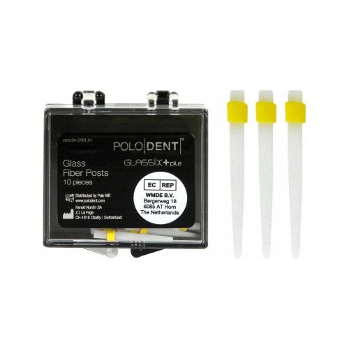 POLODENT GLASSIX +PLUS BUILD-UP FIBER POST NR.2 1,5-0,8mm (10st)