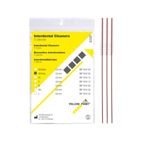 YELLOW POINT INTERDENTAL CLEANERS XXS LONG (2,5mm) (12x5st)