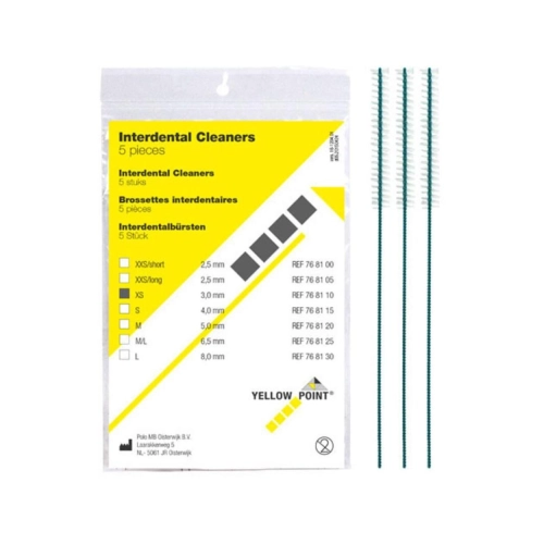 YELLOW POINT INTERDENTAL CLEANERS X-SMALL (3mm) (12x5st)