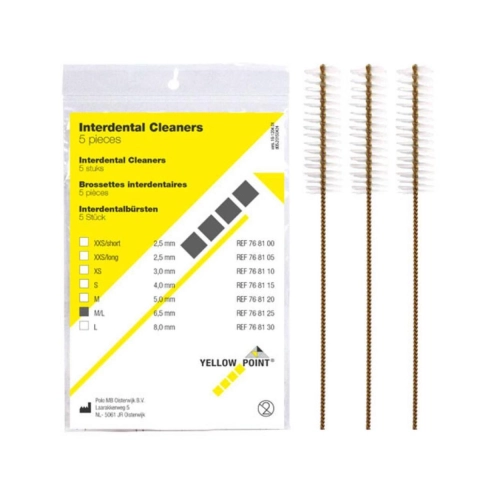 YELLOW POINT INTERDENTAL CLEANERS MEDIUM/LARGE (6,5mm) (12x5st)