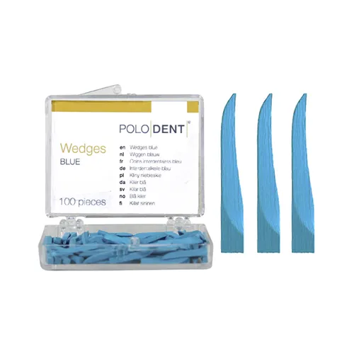 POLODENT WIGGEN BLAUW (100st)