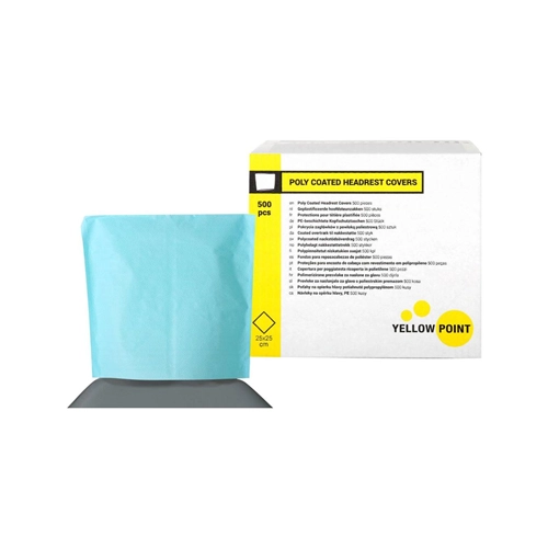 YELLOW POINT HOOFDSTEUNZAKKEN LICHTBLAUW 25x25cm (500st)