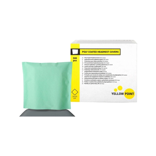 YELLOW POINT HOOFDSTEUNZAKKEN GROEN 25x25cm (500st)