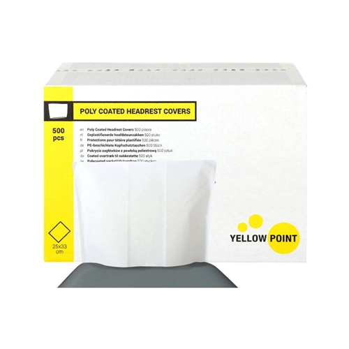 YELLOW POINT HOOFDSTEUNZAKKEN WIT 25x33cm (500st)