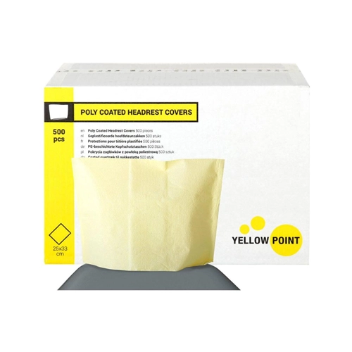 YELLOW POINT HOOFDSTEUNZAKKEN GEEL 25x33cm (500st)