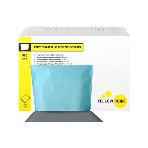 YELLOW POINT HOOFDSTEUNZAKKEN LICHTBLAUW 25x33cm (500st)