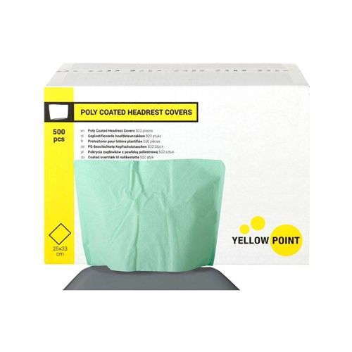 YELLOW POINT HOOFDSTEUNZAKKEN GROEN 25x33cm (500st)