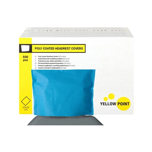 YELLOW POINT HOOFDSTEUNZAKKEN DONKERBLAUW 25x33cm (500st)