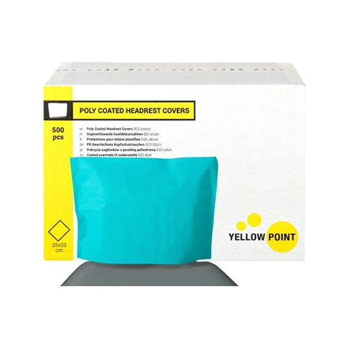 YELLOW POINT HOOFDSTEUNZAKKEN AQUA 25x33cm (500st)