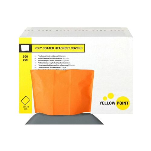 YELLOW POINT HOOFDSTEUNZAKKEN ORANJE 25x33cm (500st)
