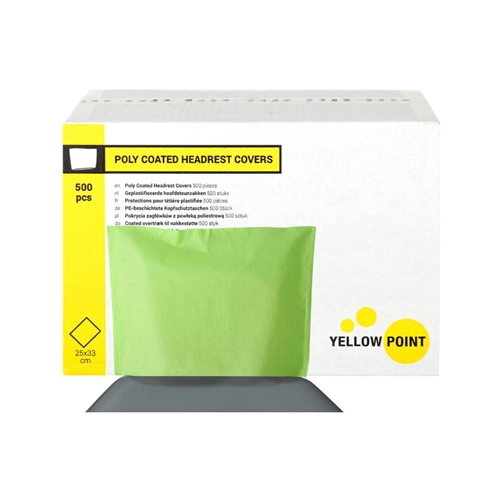 YELLOW POINT HOOFDSTEUNZAKKEN LIME 25x33cm (500st)