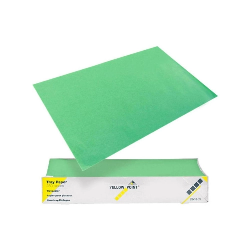 YELLOW POINT TRAYFILTERPAPIER GROEN 18x28cm (250st)