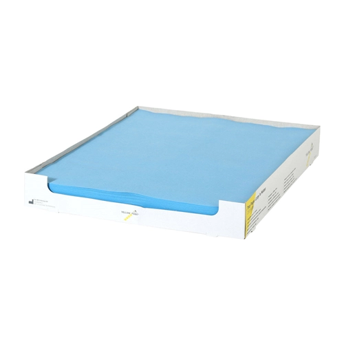 YELLOW POINT TRAYFILTERPAPIER GROOT 28x36cm BLAUW (250st)