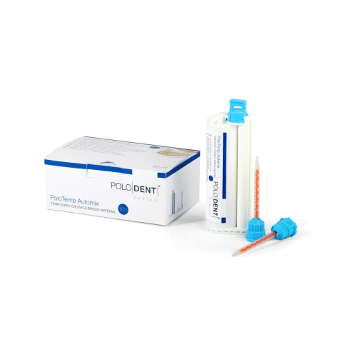 POLODENT POLOTEMP VOOR TIJDELIJKE KRONEN EN BRUGGEN REFILL A3 10:1 (50ml/12 tips)