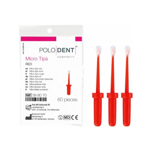 POLODENT MICRO TIPS ROOD (60st)