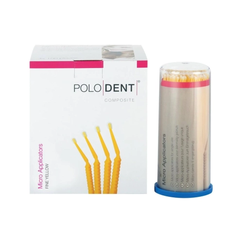 POLODENT MICRO APPLICATORS FIJN GEEL (4x100st)