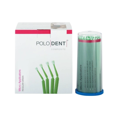 POLODENT MICRO APPLICATORS REGULAR GROEN (4x100st)