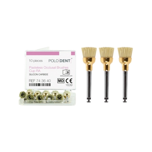 POLODENT PASTELESS OCCLUSAL BRUSHES CUP RA (10st)