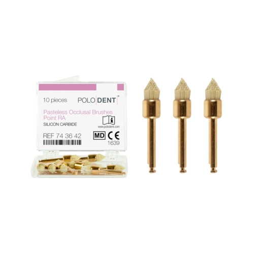 POLODENT PASTELESS OCCLUSAL BRUSHES POINT RA (10st)