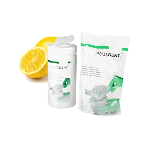 POLODENT DESINFECTIEDOEKJES MAXI 20x22cm LEMON (6x200st)