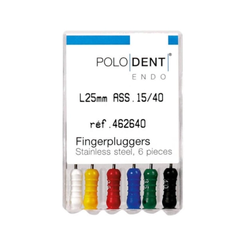 POLODENT FINGER PLUGGERS 25mm NO.15-40 (6st)